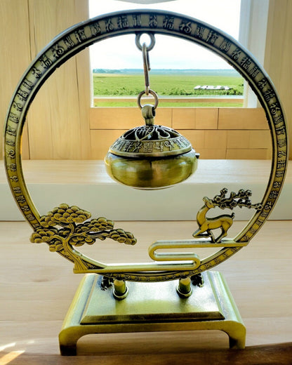 Elegant metallholder for røkelse "Wielki Spokój" - mulighet for personlig gravering