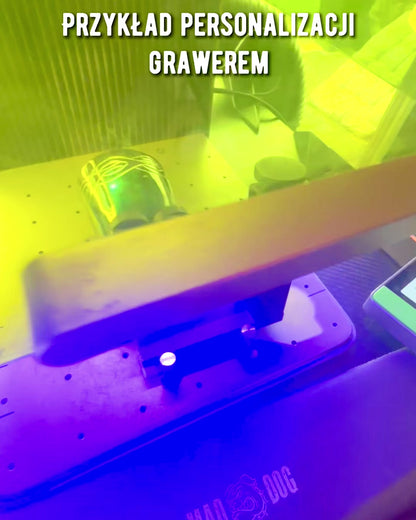 Valknut Håndlaget liten kopp av bøffelhorn med norrøne symboler, mulighet for tilpasning som gave med gravering