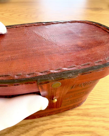 Kikkert med skinnetui Victorian's Eye, 11 cm Messing, Hånddekorert, personalisering med gravering som gave