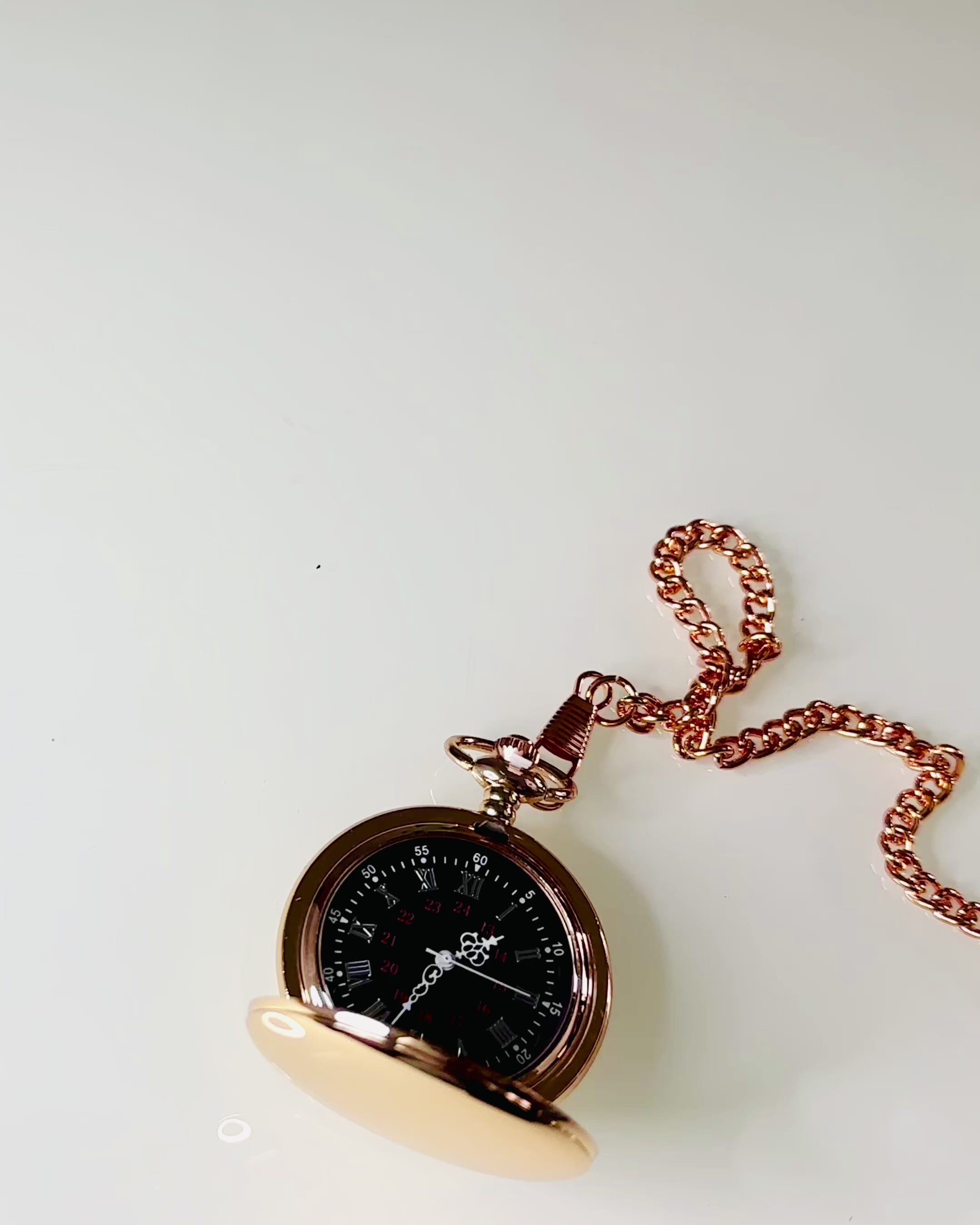 Lommeur i klassisk stil – Rosegull, Vintage Eleganse