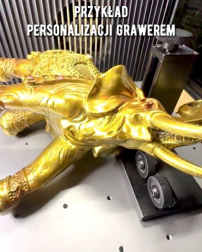 Kongelig Elefant med Gravering - Eleganse og Luksus, personalisering for gave