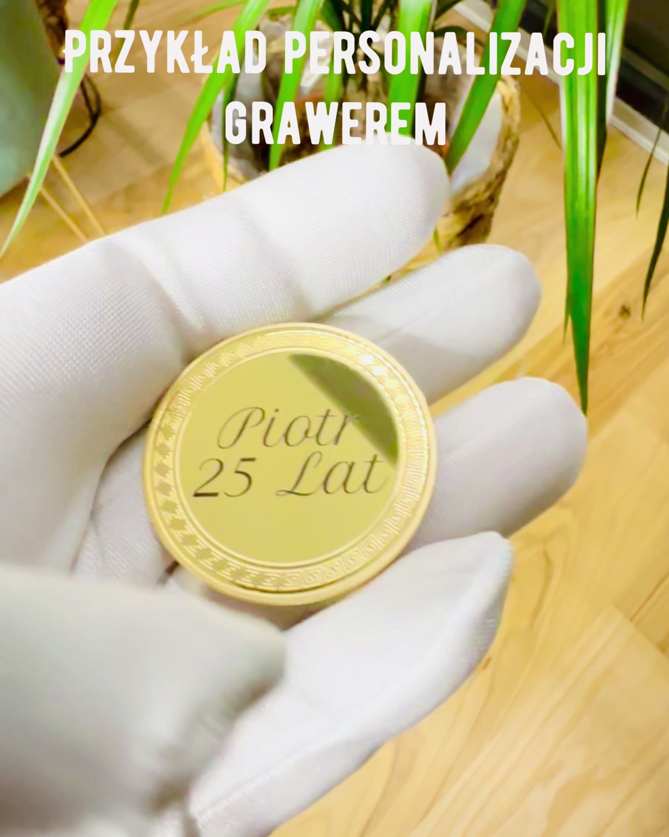 Tom Utfordringsmynt med Mulighet for Personlig Gravering – Samleobjekt, 40mm, tre modeller