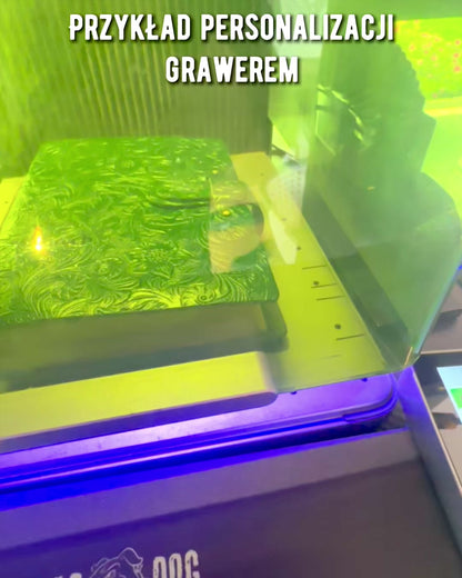 Lær Notatbok Vintage "Floralis" – håndpreget, 400 sider, mulighet for gravering, 2 varianter