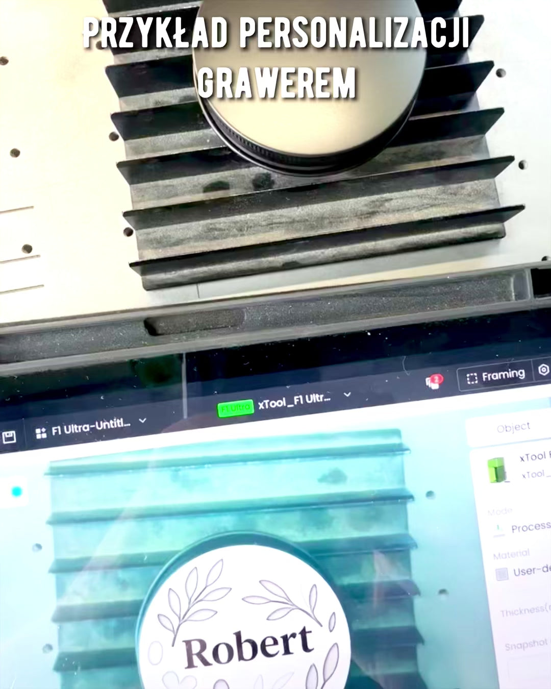 Intensjonssoyalys 250 ml med naturlig stein – velg din energi: Citrin eller Granat, personlig gravering som gave