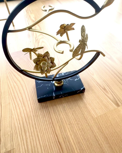 Stativ "Elegancki Owad" - for vinflaske og glass, høyde 33 cm, mulighet for personlig gravering som gave